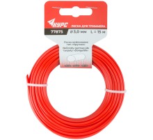 Леска для садовых триммеров "Круглая" 3,0 мм х 15 м КУРС РОС