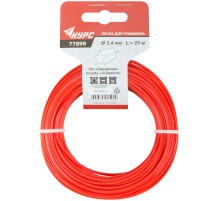 Леска для садовых триммеров "Звездочка" 2,4 мм х 25 м КУРС РОС