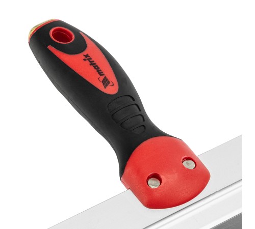 Шпатель фасадный из нержавеющей стали, 300 мм, двухкомпонентная ручка, широкое полотно Matrix