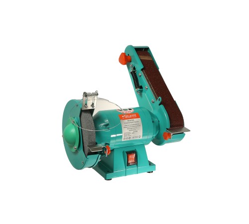 Станок точильный дисково-ленточный BG61150 Sturm!,350Вт,150 мм,50*686, подключение насадки для заточки сверл