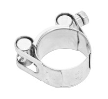 Хомуты металлические, силовые 29-31 мм, ширина 20 мм, шарнирный, W1, 2 шт Сибртех