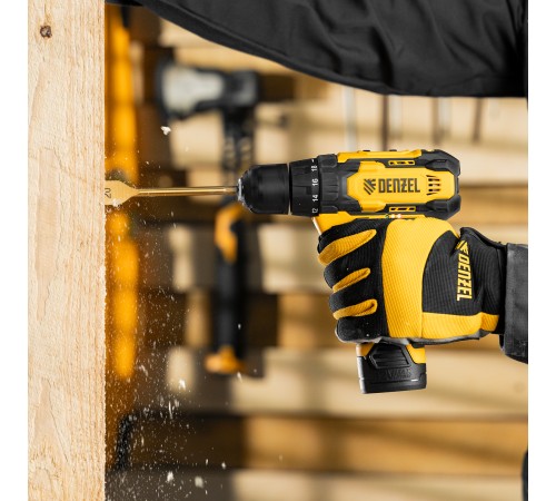 Дрель-шуруповерт аккумуляторная CDQ-12, Li-Ion, 12 В Denzel