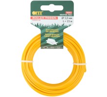 Леска для садовых триммеров "Звездочка" 3,0 мм х 15 м FIT РОС Леска для садовых триммеров "Звездочка" 3,0 мм х 15 м FIT РОС