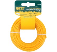 Леска для садовых триммеров крученая "Квадрат" 3,0 мм х 15 м FIT РОС