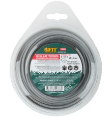 Леска для садовых триммеров армированная алюминием "Звезда" 2,0 мм х 15 м FIT РОС Леска для садовых триммеров армированная алюминием "Звезда" 2,0 мм х 15 м FIT РОС