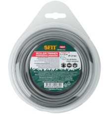 Леска для садовых триммеров армированная алюминием "Звезда" 2,4 мм х 15 м FIT РОС Леска для садовых триммеров армированная алюминием "Звезда" 2,4 мм х 15 м FIT РОС