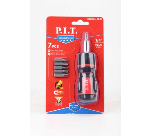Набор бит с рукояткой P.I.T. ADVANCE HSDR04-0007