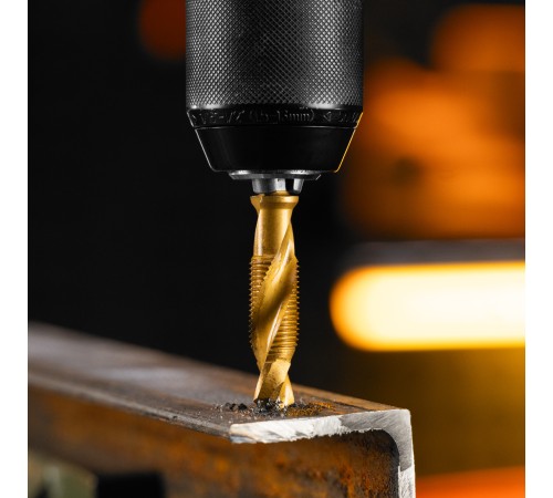 Сверло-метчик М12 х 1,25 мм, Р6М5// Denzel