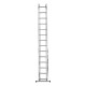 Лестница, 3 х 14 ступеней, алюминиевая, трехсекционная, Сибртех