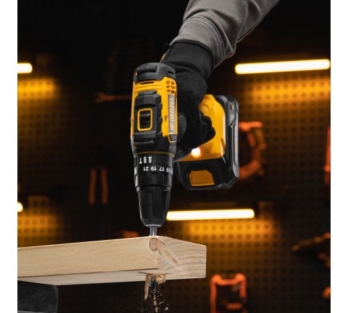 Дрель-шуруповерт аккумуляторная ударная CID-18-0, Li-Ion, 18 В Denzel