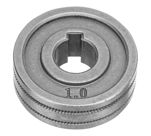 Подающий ролик, зубчатый профиль под флюсовую проволоку 0,8-1мм, 2 шт Denzel