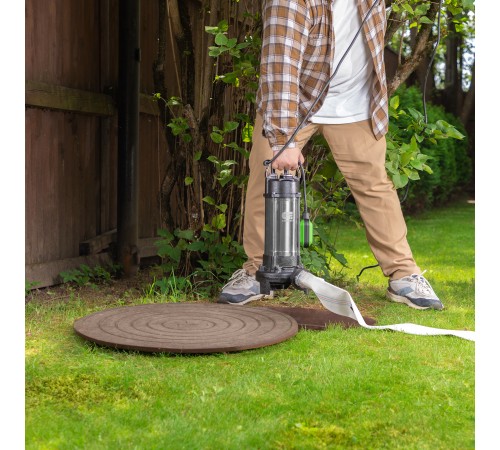 Фекальный насос СФН1500-Н, 1500 Вт, напор 19 м, 25000 л/ч, нож Сибртех