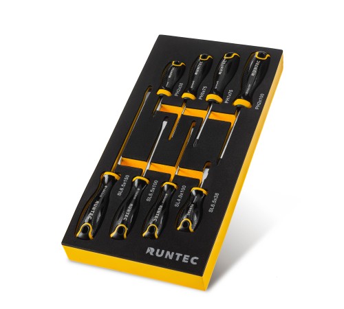 RUNTEC RT-SD1E8 Набор отверток RUNTEC S2 в ложементе EVA, 8 предметов