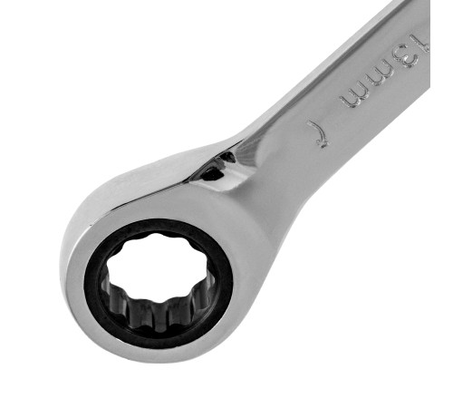 Ключ комбинированный, с трещеткой, 13 мм Denzel