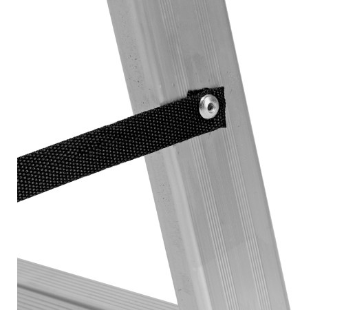 Лестница, 2 х 7 ступеней, алюминиевая, двухсекционная, Сибртех