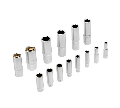 Набор инструментов, 1/2", 1/4", CrV, S2, пластиковый кейс, 94 предмета Denzel