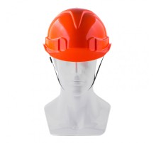 Каска защитная с храповым механизмом, Европласт, оранжевая Сибртех