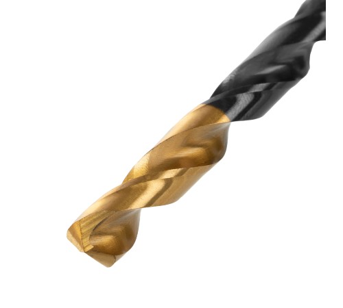 Сверло по металлу, 7 мм, HSS-Tin, Golden Tip, 10 шт. Denzel Сверло по металлу, 7 мм, HSS-Tin, Golden Tip, 10 шт. Denzel