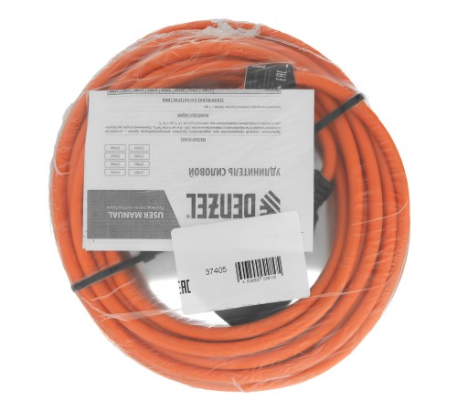 Удлинитель-шнур силовой Garden Series, ПВС, 10м, 1 розетка, 3 x 1 мм, Denzel