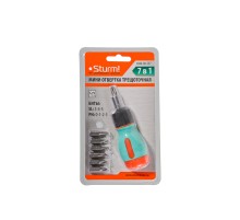 Отвертка трещоточная мини 7 в 1 Sturm!