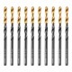 Сверло по металлу, 4 мм, HSS-Tin, Golden Tip, 10 шт. Denzel