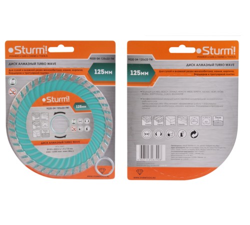 Диск алмазный Sturm! 9020-04-125x22-TW