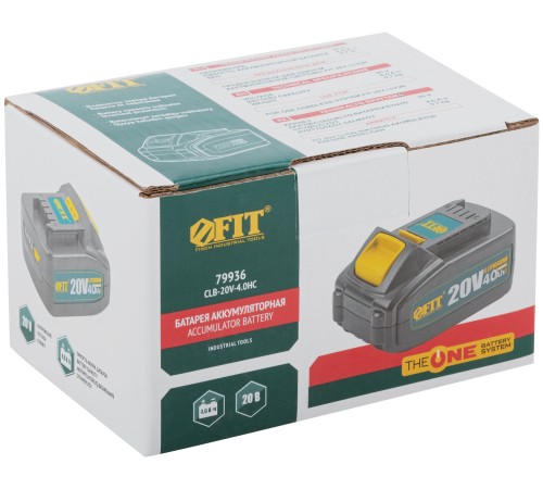 Батарея акк. 20 В; Li-Ion; 4,0 Ач; 0,7 кг ; индикатор заряда; коробка CLB-20V-4.0HC Батарея акк. 20 В; Li-Ion; 4,0 Ач; 0,7 кг ; индикатор заряда; коробка CLB-20V-4.0HC