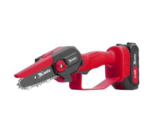 Цепная мини-пила аккумуляторная, MCS-100, шина 100 мм, Li-Ion, 20 В MTX