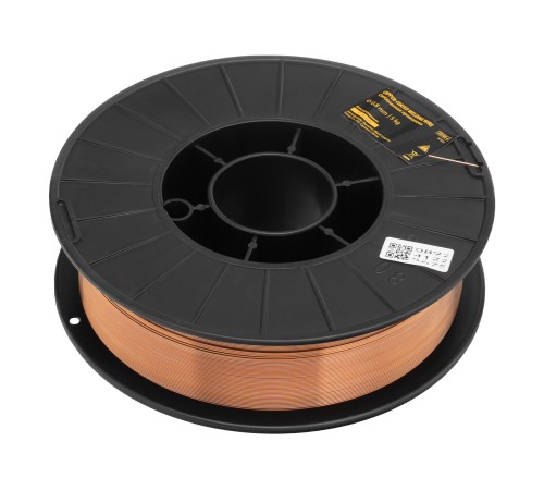 Омедненная проволока ER70S-6, диам. 0,8 мм, 5 кг, диам. катушки D200 Denzel