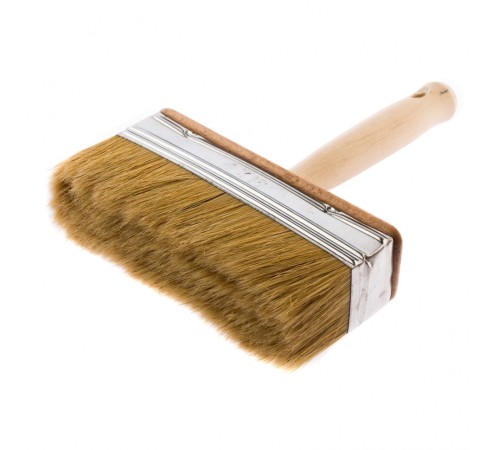 Кисть-ракля, 40 х 150 мм, натуральная щетина, деревянный корпус, деревянная ручка