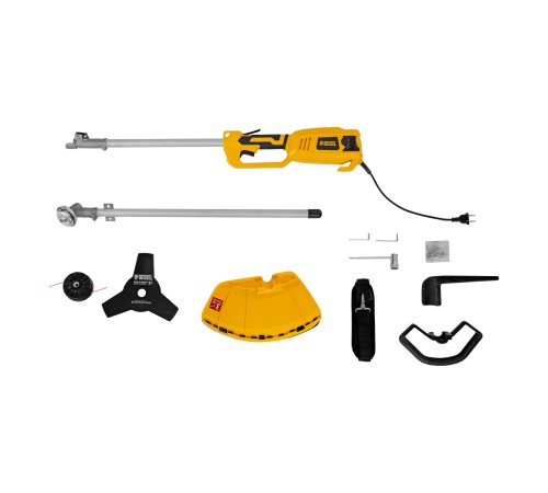 Триммер электрический TE-1220, 1200 Вт, 380 мм, катушка, диск, разборная штанга Denzel