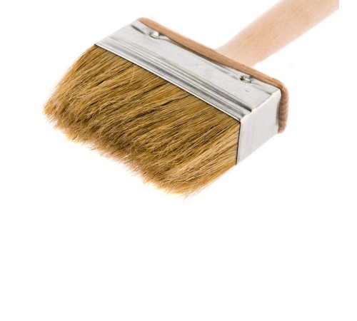 Кисть-ракля, 30 х 90 мм, натуральная щетина, деревянный корпус, деревянная ручка