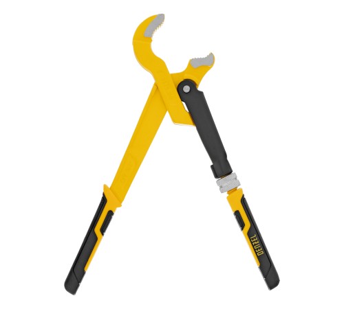 Ключ трубный рычажный №0, 1/2", цельнокованый, CrV, тип "S" Denzel