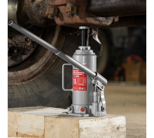 Домкрат гидравлический бутылочный, 10 т, высота подъема 230-460 мм Matrix