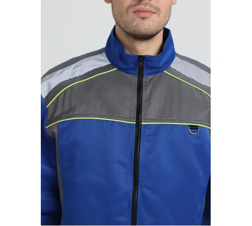 Костюм Практик-2 СОП CH (тк.Смесовая,210) п/к, васильковый/серый