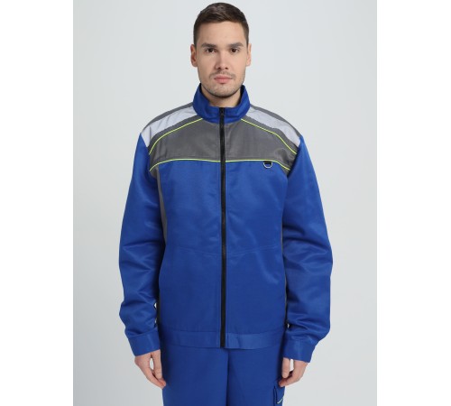 Костюм Практик-2 СОП CH (тк.Смесовая,210) п/к, васильковый/серый