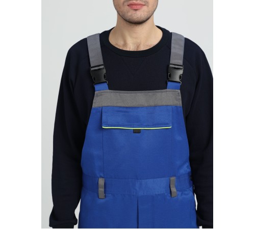 Костюм Практик-2 СОП CH (тк.Смесовая,210) п/к, васильковый/серый