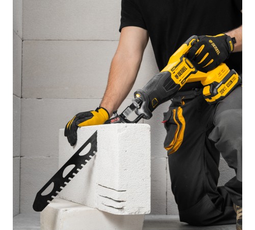 Пила сабельная аккумуляторная бесщет. RS-250, Li-Ion, 20 В Denzel
