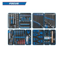 Набор инструментов 188 предметов, "FOCUS", для тележки, 11 ложементов KING TONY 934-188MRVD