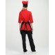 Костюм женский повара Шеф (тк.ТиСи), черный/красный