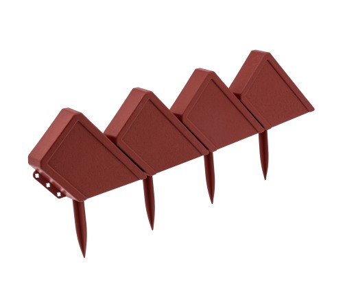 Бордюр "Кирпич", 13 х 300 см, терракот, Palisad Бордюр "Кирпич", 13 х 300 см, терракот, Palisad