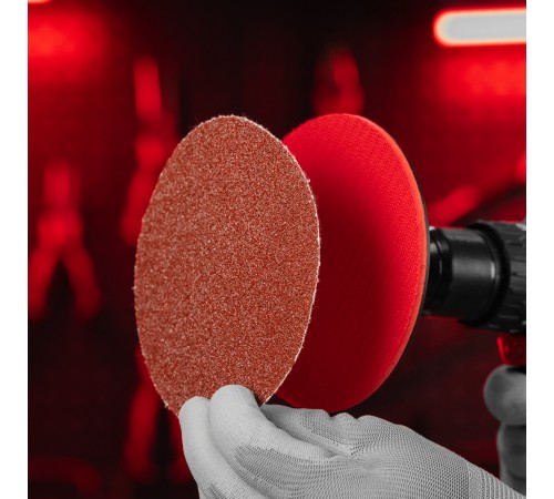 Круг абразивный на ворсовой подложке под 