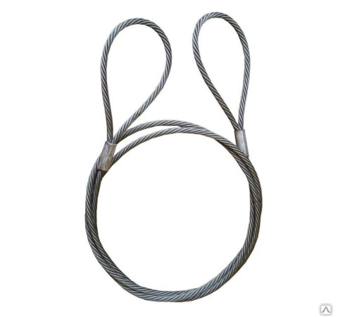 Буксир канатный TOR БТК 4,0 т 5,0 м опрессовка канат 9,6 мм (петля-петля)