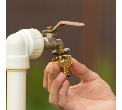 Адаптер латунный, 3/4-1, внутренняя резьба, с переходником Palisad