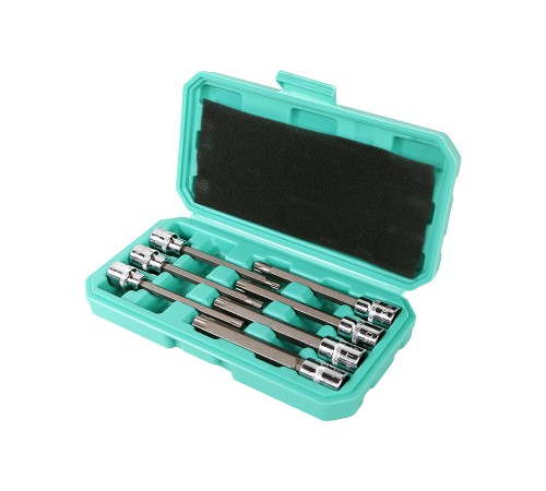 Набор головок TORX 3/8&ampquot, 110мм, T25-60, 7шт, пластиковый кейс, СrV Sturm!