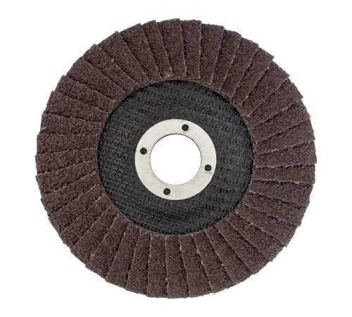 Круг лепестковый торцевой, конический, Р 24, 125 х 22.2 мм Сибртех