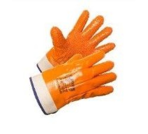 Перчатки АМПАРО™ Арктика крага с ПВХ крошкой (хлопок+поролон+ПВХ), 438677