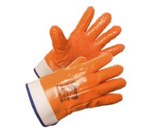Перчатки АМПАРО™ Арктика крага с ПВХ крошкой (хлопок+поролон+ПВХ), 438677
