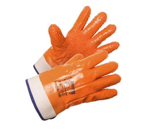 Перчатки АМПАРО™ Арктика крага с ПВХ крошкой (хлопок+поролон+ПВХ), 438677