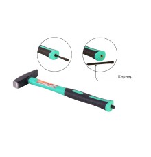 Молоток со встроенным кернером, 300г, фибергласс, серия Кулибин, Sturm! Молоток со встроенным кернером, 300г, фибергласс, серия Кулибин, Sturm!